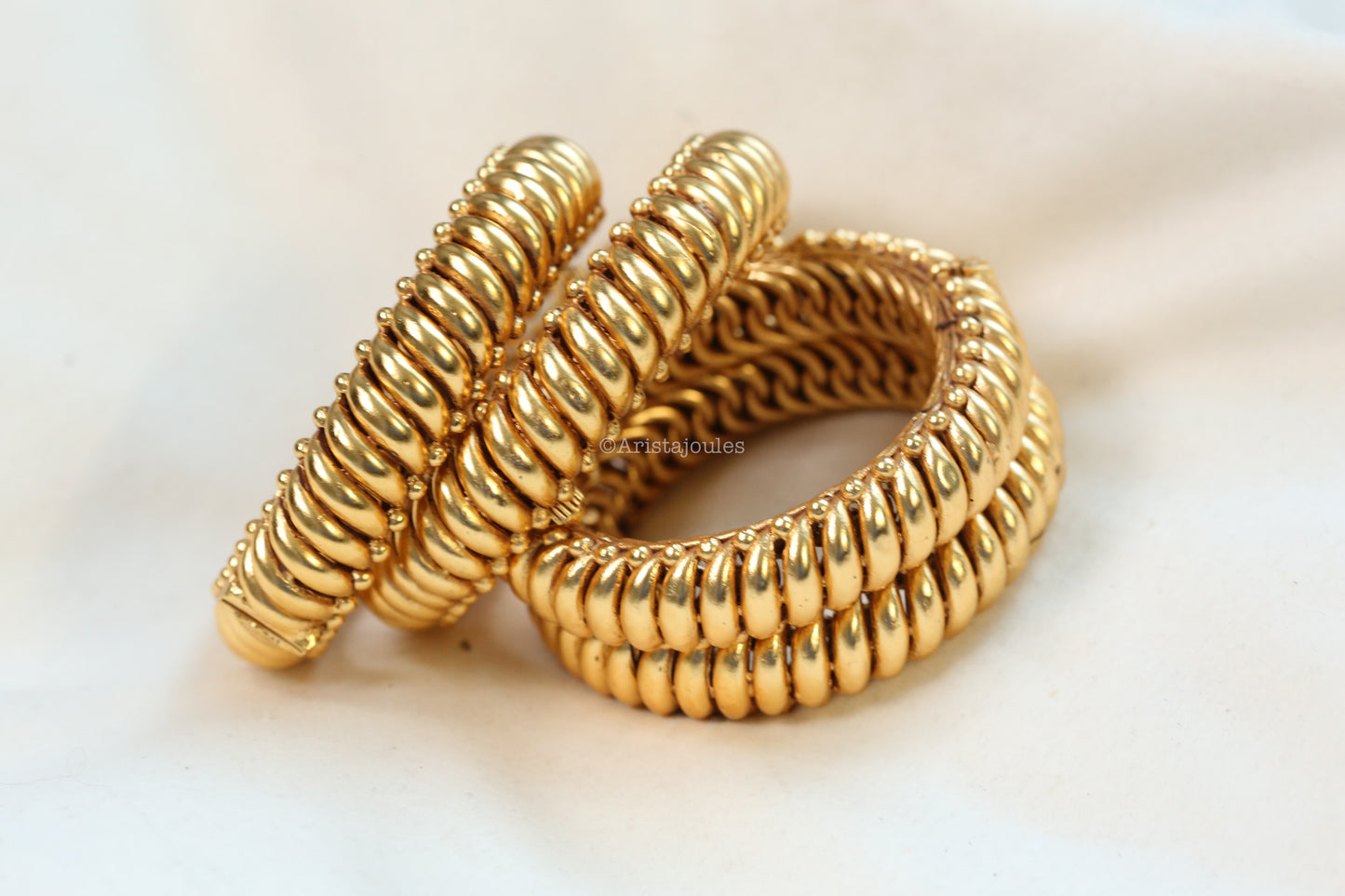 Brass Base Sutlara Bangle Set