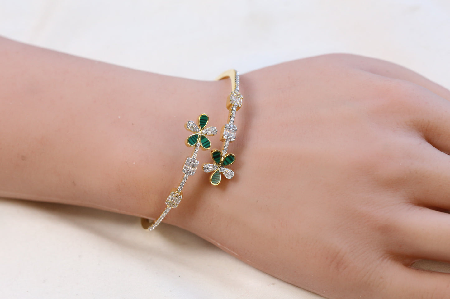 Kiara Openable Micro CZ Bracelet- Gold