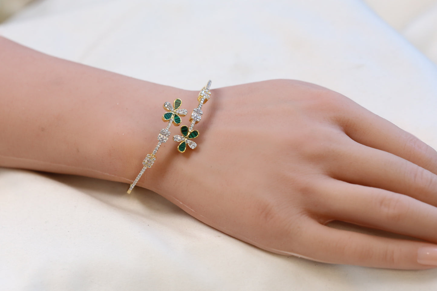 Kiara Openable Micro CZ Bracelet- Gold