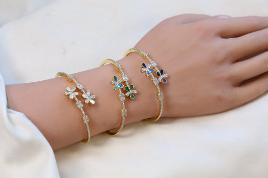 Kiara Openable Micro CZ Bracelet- Gold