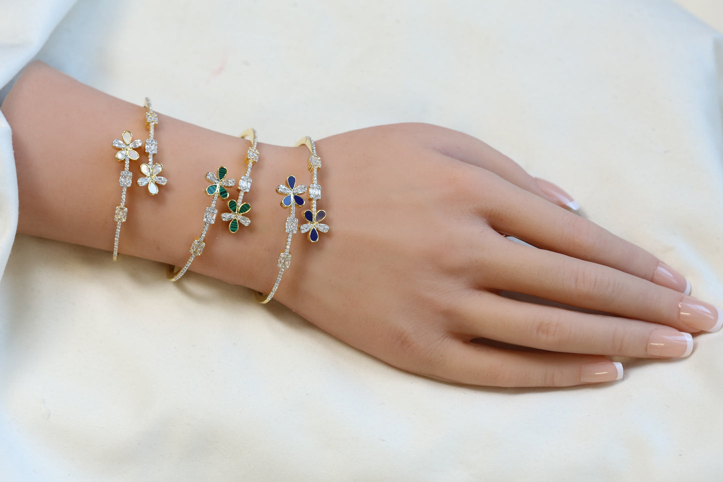 Kiara Openable Micro CZ Bracelet- Gold