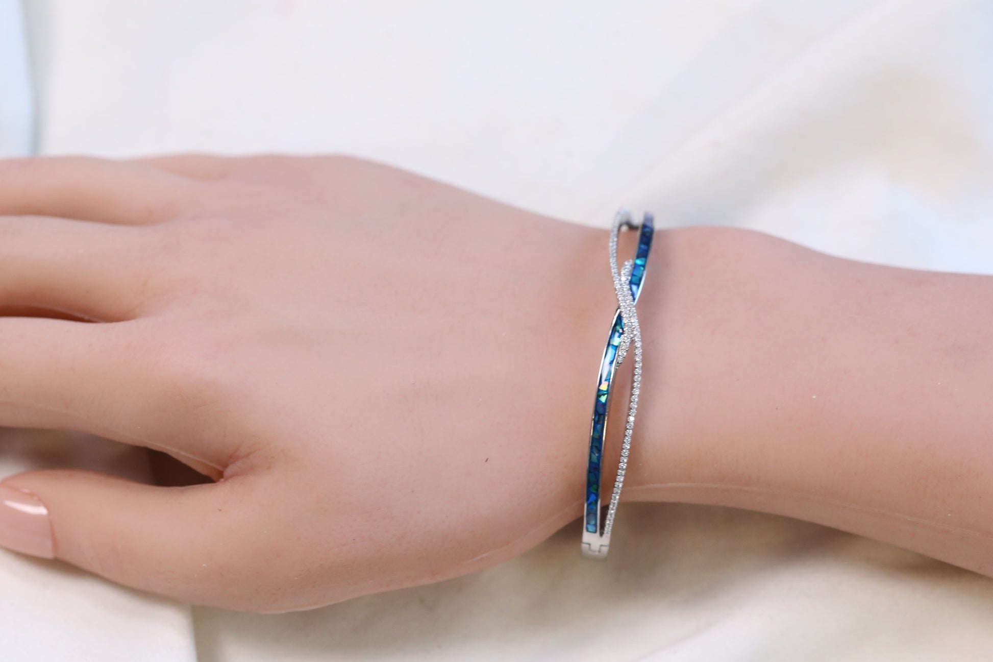 Aura Openable Micro CZ Bracelet- Gold