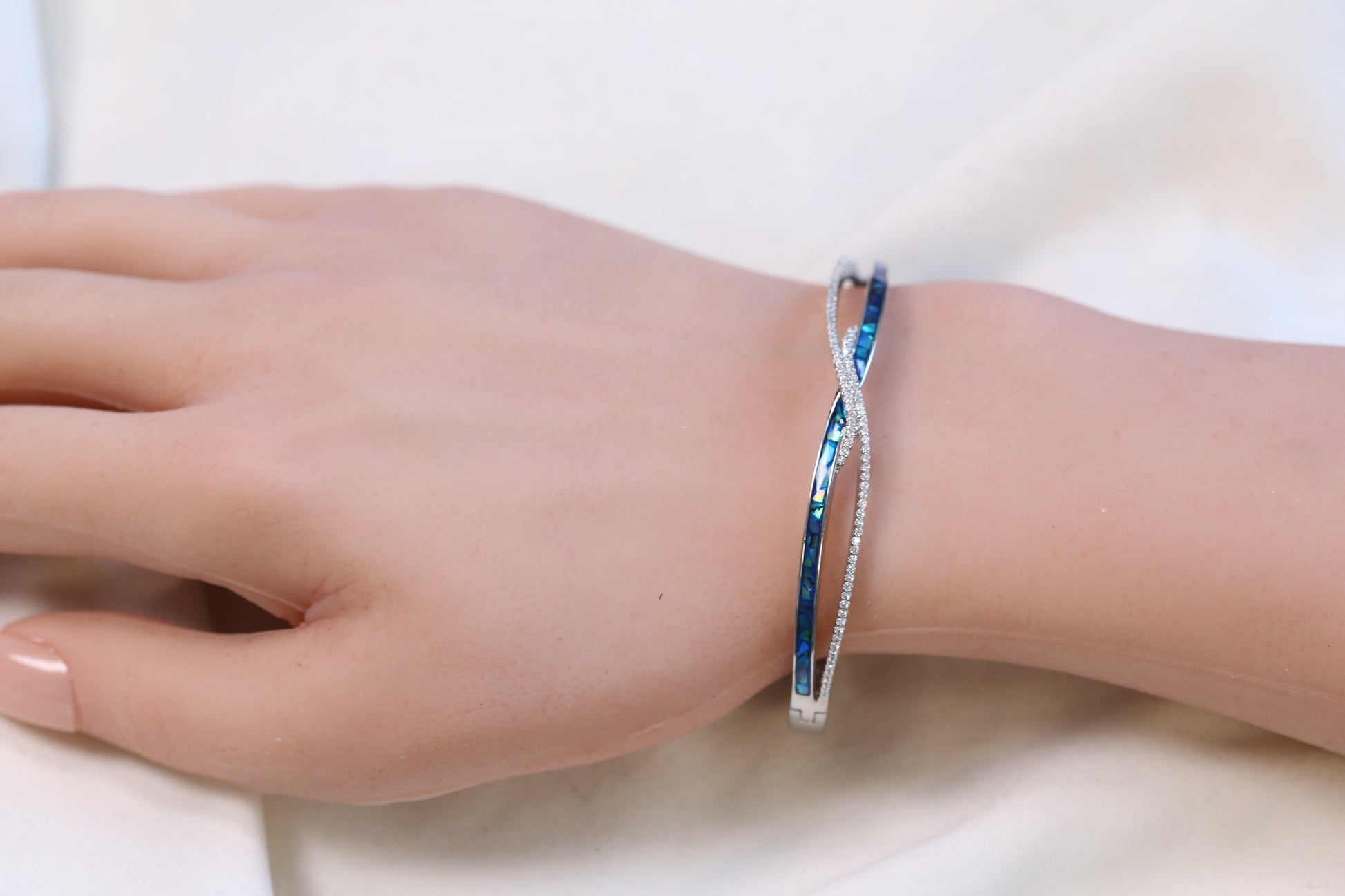 Aura Openable Micro CZ Bracelet- Gold