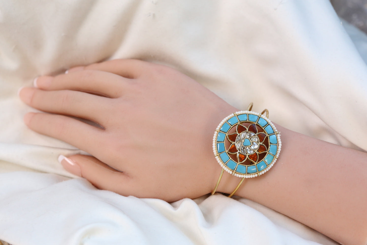 Firoze Jadau Bracelet   Adjustable