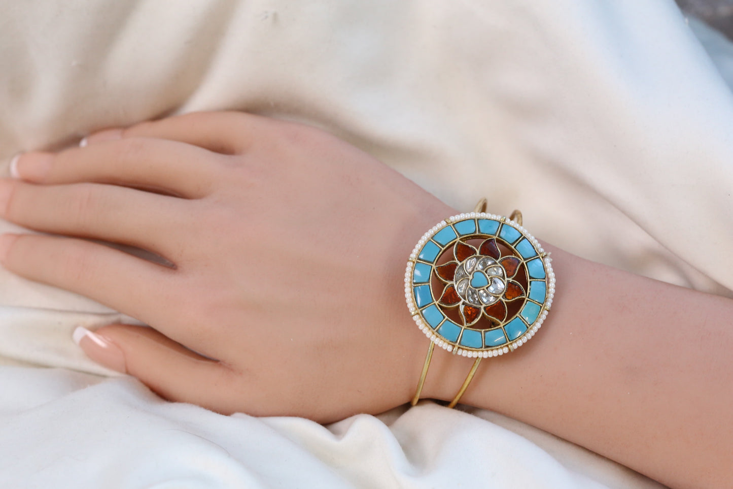 Firoze Jadau Bracelet   Adjustable