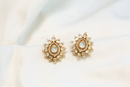 Tara Premium Real Moissanite Studs