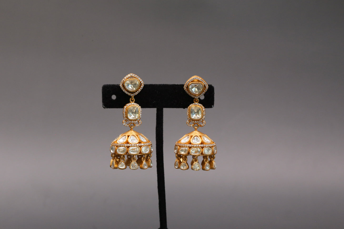 Kusum Premium Real Moissanite Jhumka