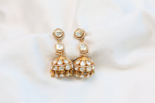 Kusum Premium Real Moissanite Jhumka