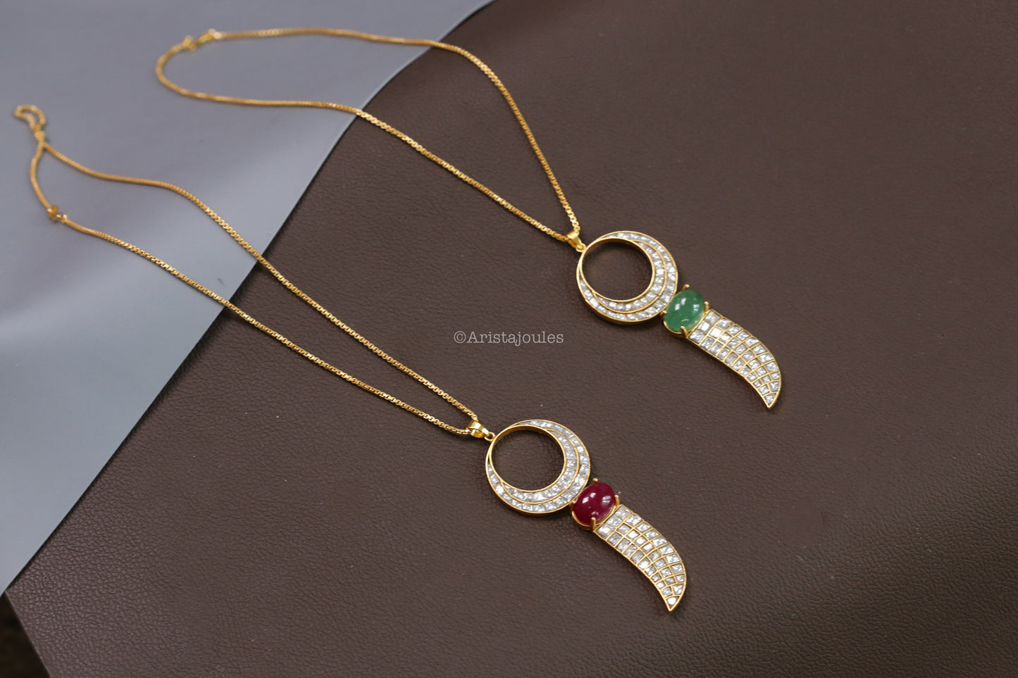Taruna Jadau Semiprecious Pendant Necklace