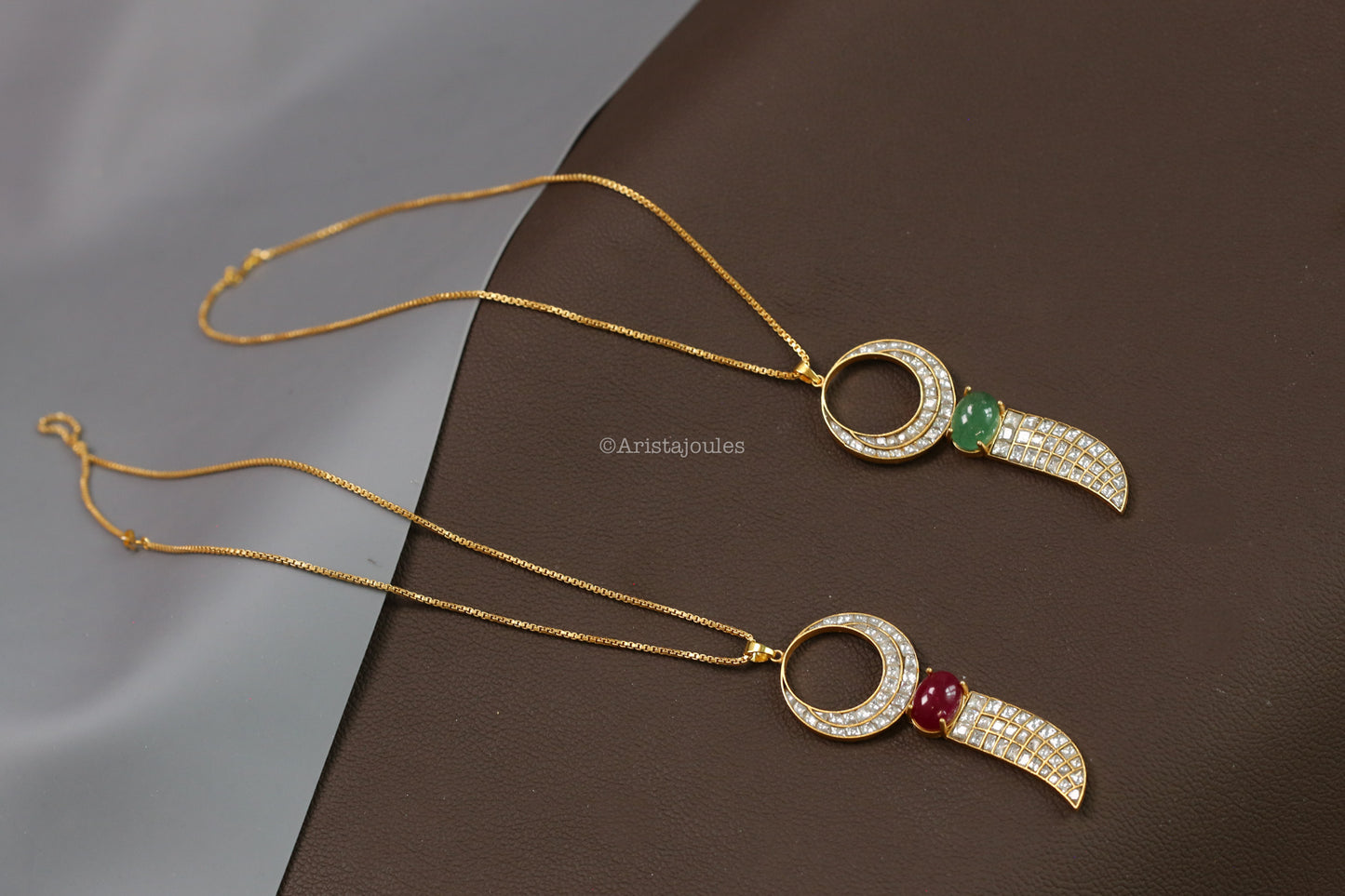 Taruna Jadau Semiprecious Pendant Necklace