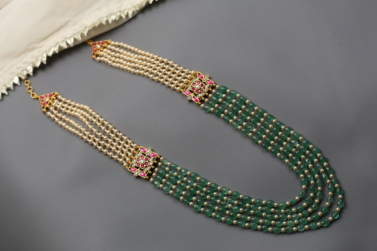 Lata Jadau Kundan Haaram Necklace