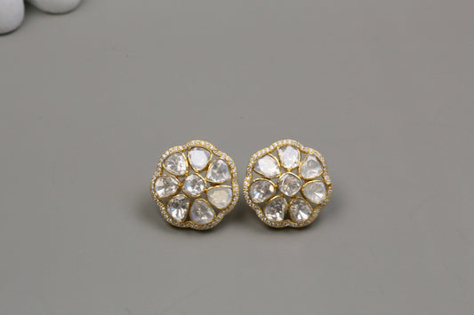 Next To Real Handmade Moissanite Studs - Style 2