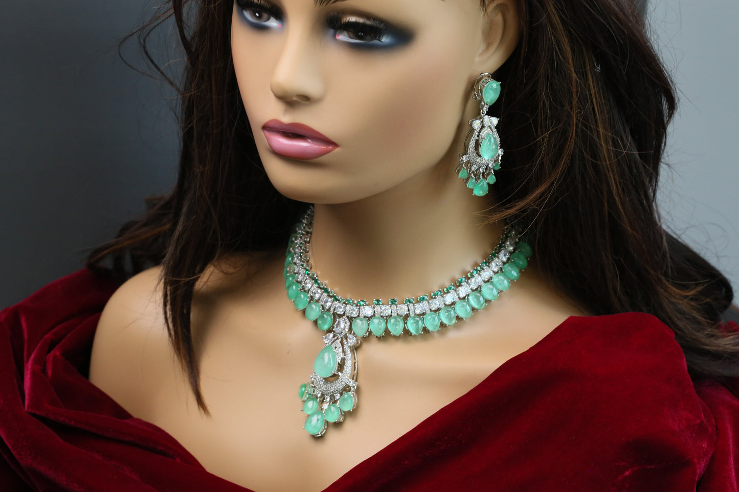 Nargis Premium Doublet Necklace Set