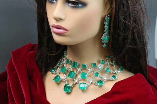 Isha Premium Doublet Choker Necklace Set