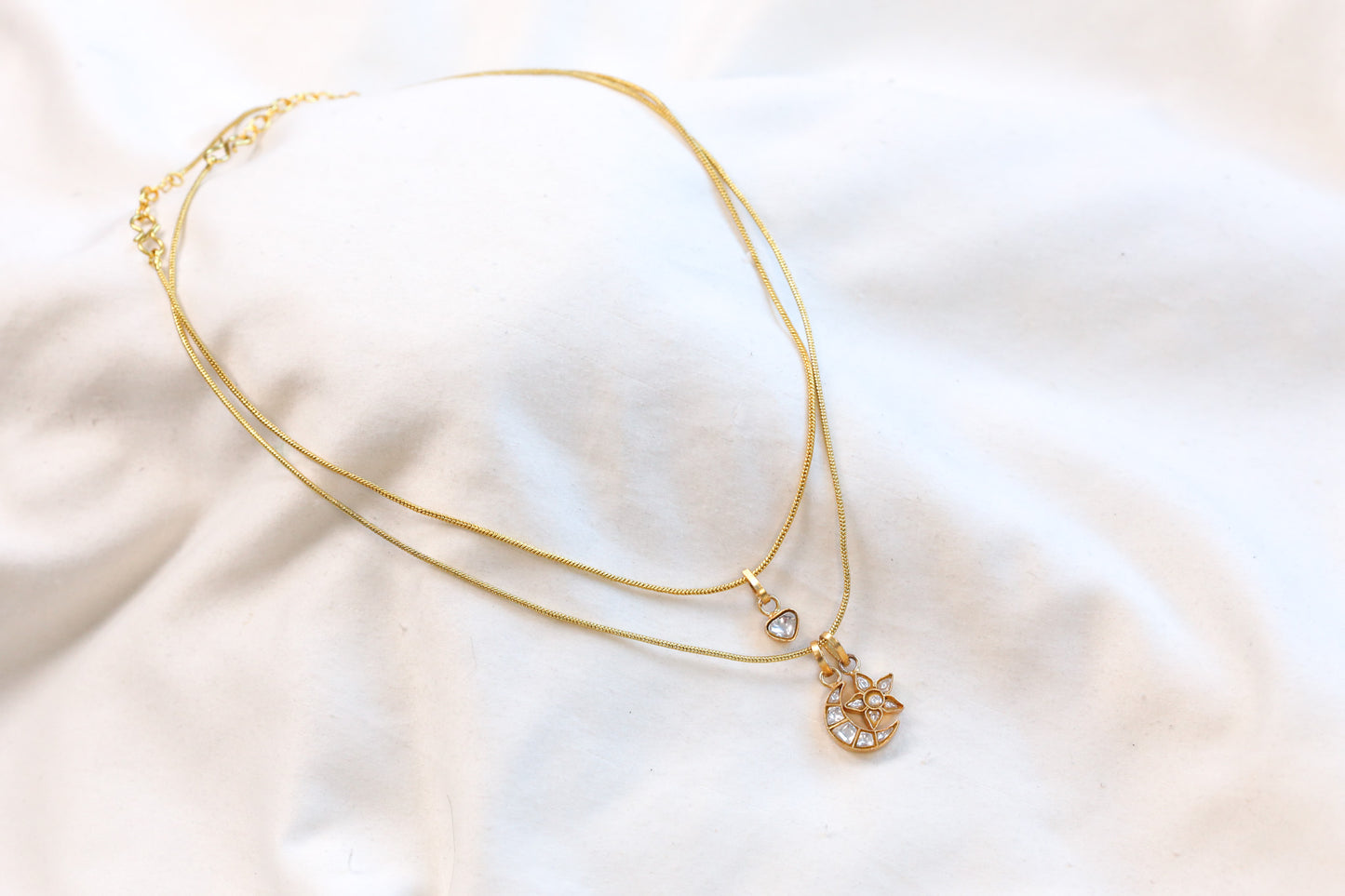 Layered Contemporary Jadau Kundan Necklace