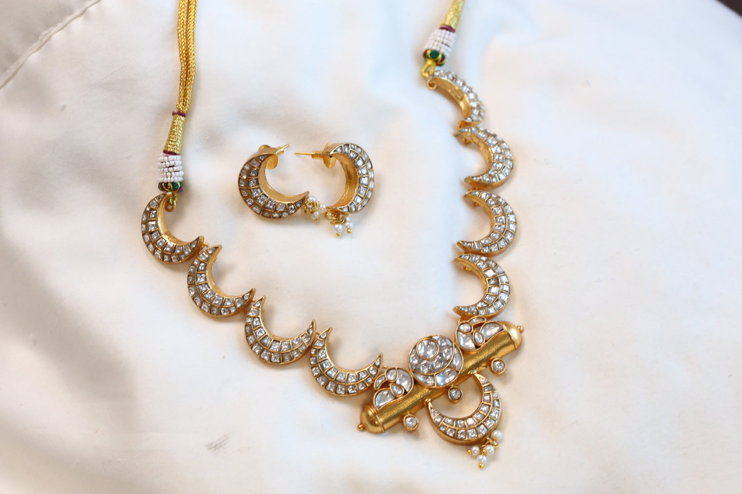 Chand & Tabeez Jadau Kundan Necklace Set