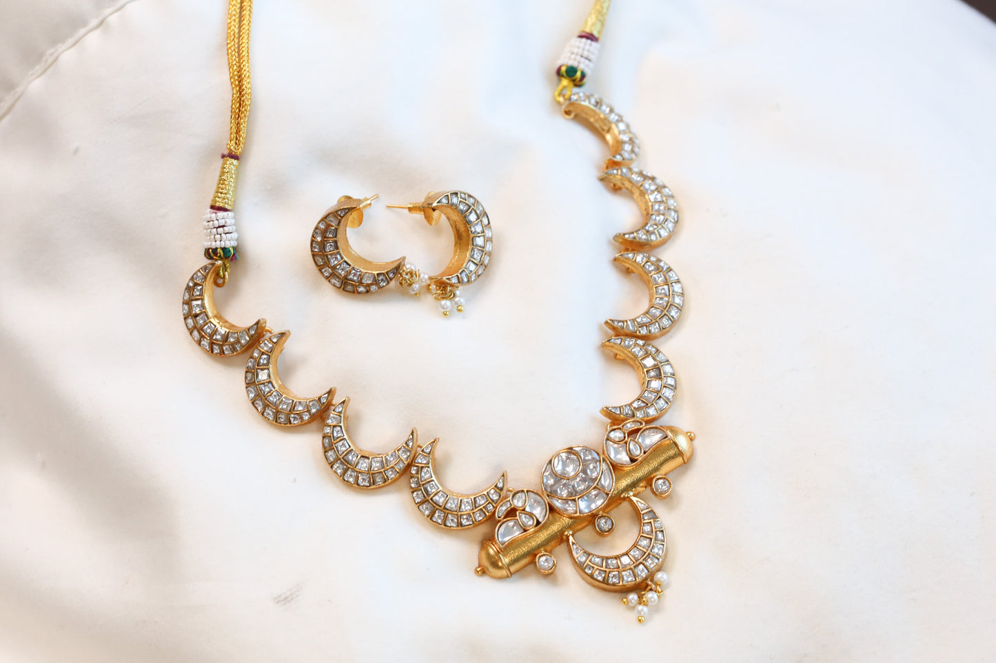 Chand & Tabeez Jadau Kundan Necklace Set