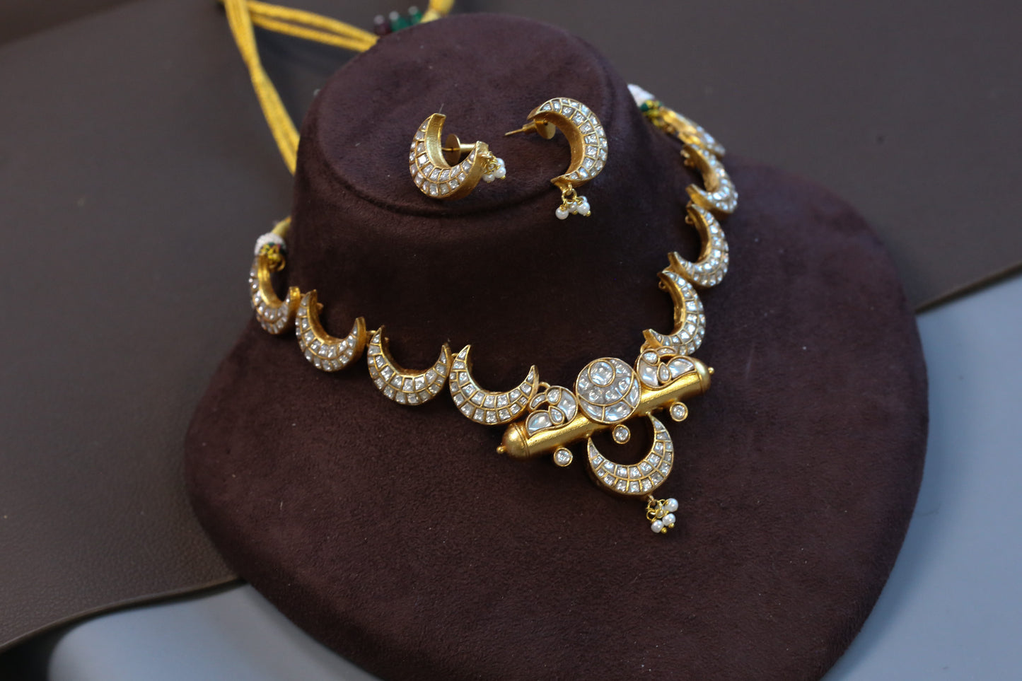 Chand & Tabeez Jadau Kundan Necklace Set