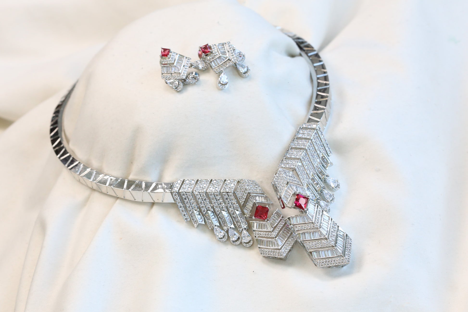 Zara Premium CZ Hasli Necklace Set