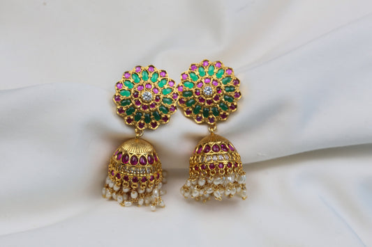 Surya Temple Jhumka -  Multi