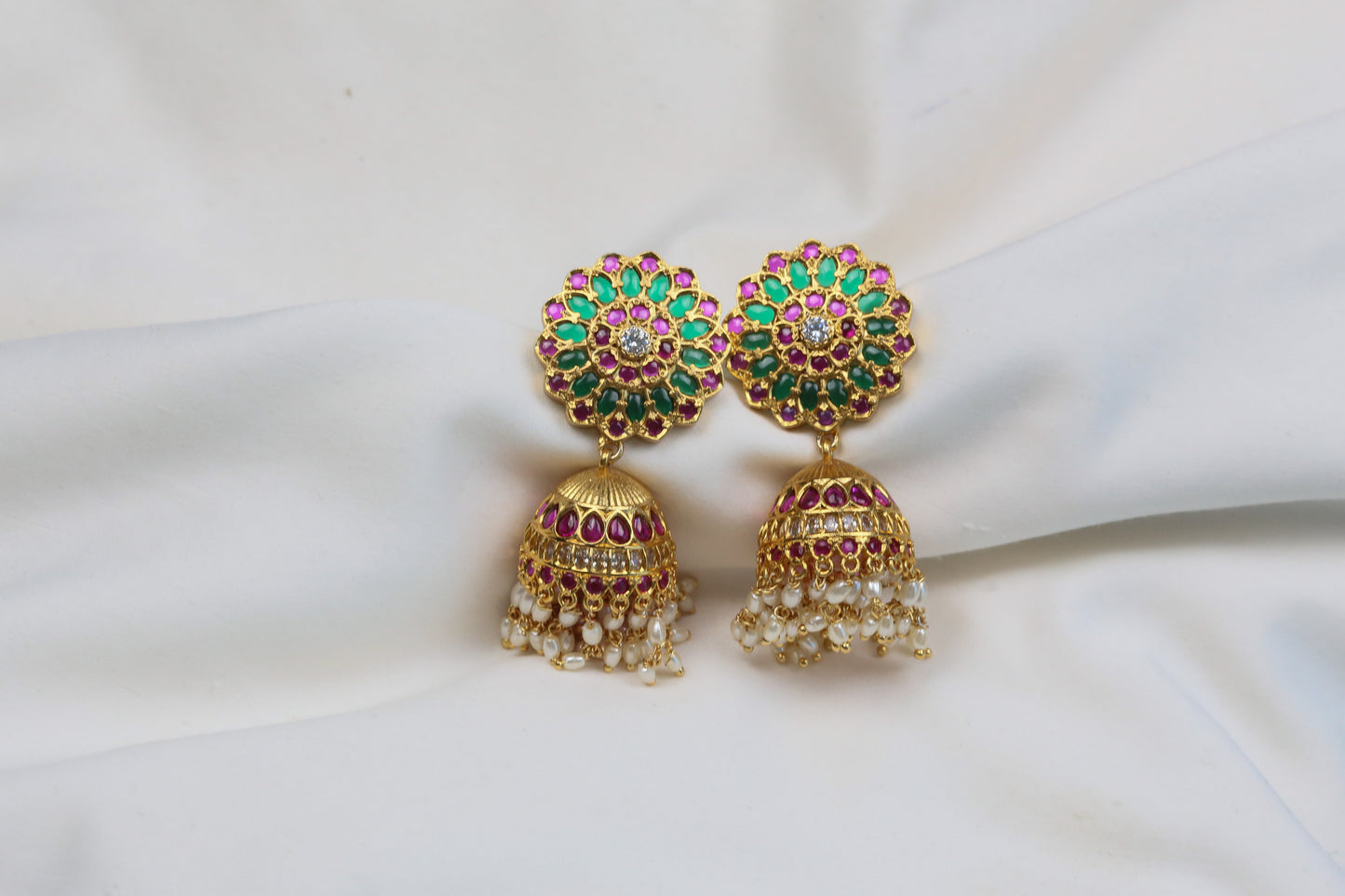 Surya Temple Jhumka -  Multi