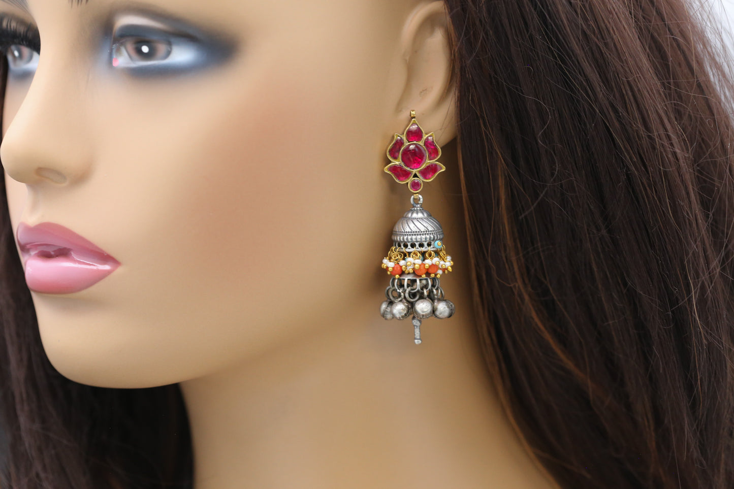Soma Fusion Jhumka - Style 3