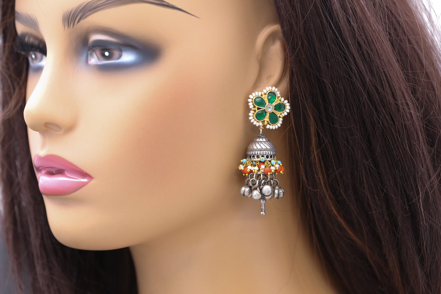 Soma Fusion Jhumka - Style 4