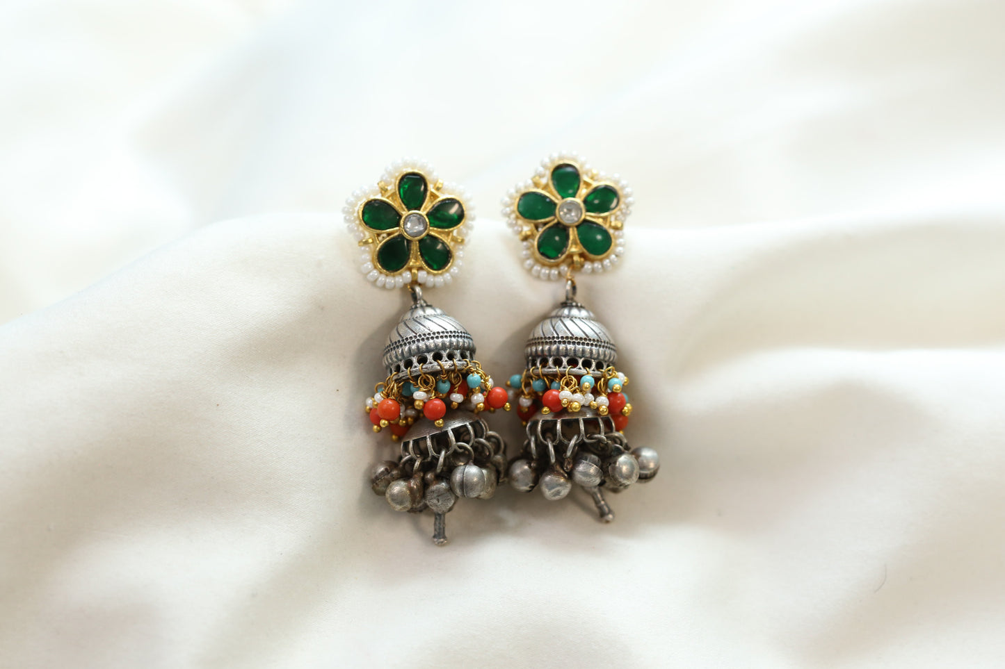 Soma Fusion Jhumka - Style 4