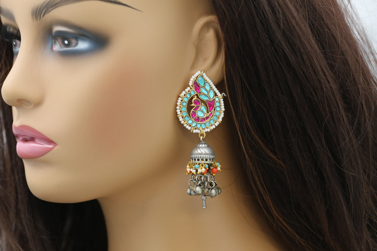 Soma Fusion Jhumka - Style 9