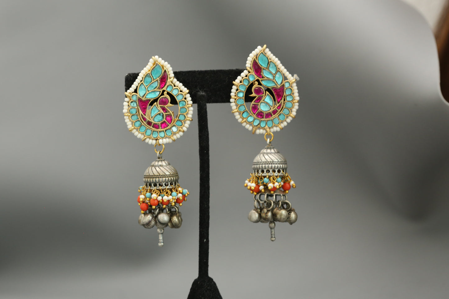 Soma Fusion Jhumka - Style 9
