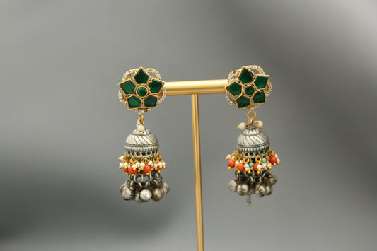 Soma Fusion Jhumka - Style 13