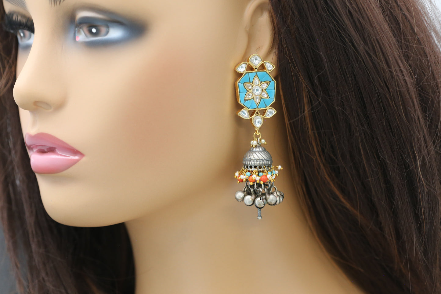Soma Fusion Jhumka - Style 15