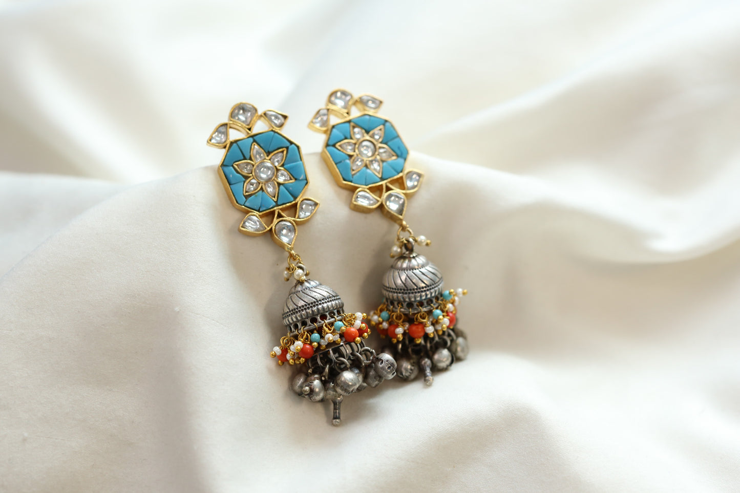 Soma Fusion Jhumka - Style 15