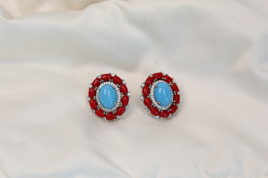 Semiprecious Stone Studs