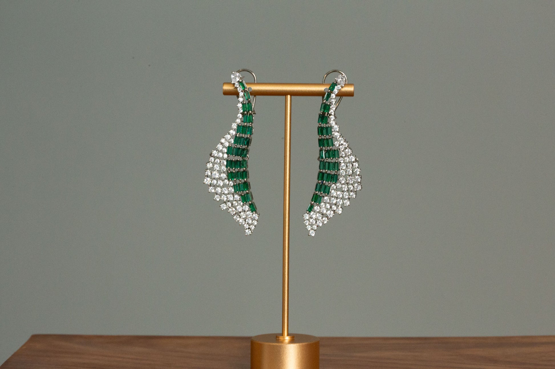 Designer Baguette Stone Earrings