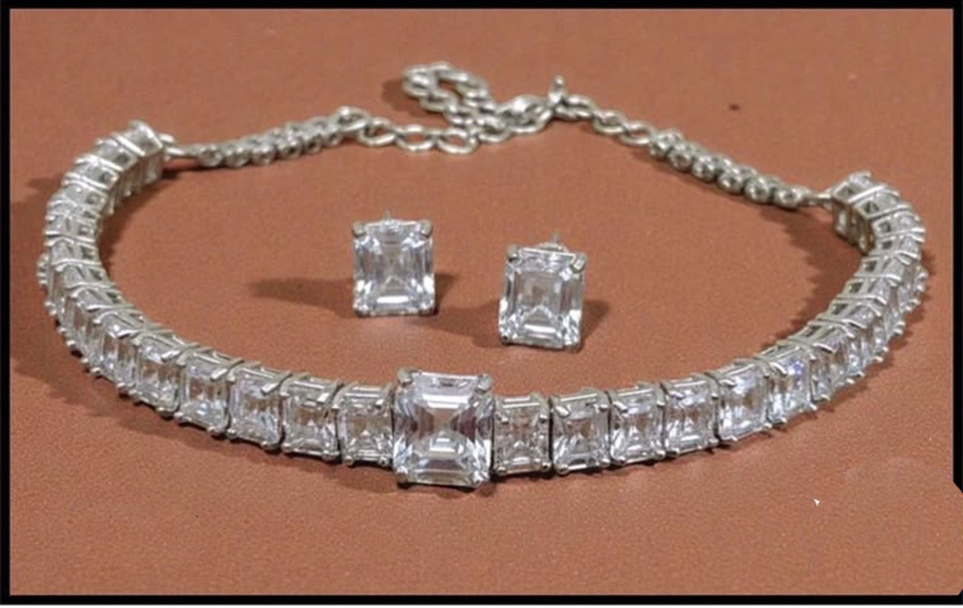 Alia Designer CZ Choker Set