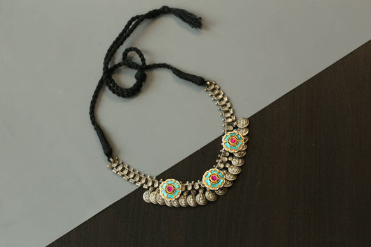 Raas Fusion Kundan Brass Necklace