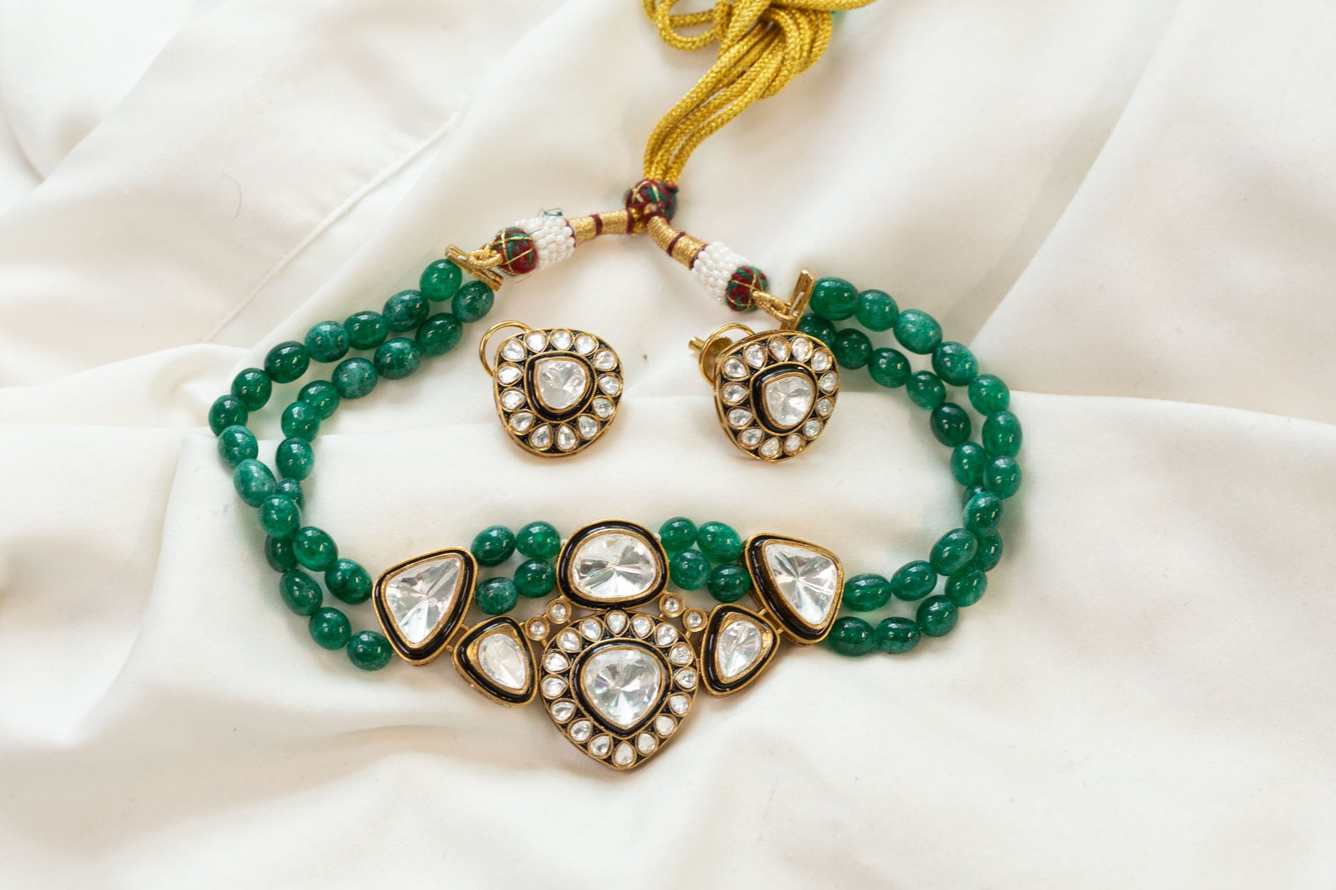 Jyoti Enamel Polki Kundan Choker Set
