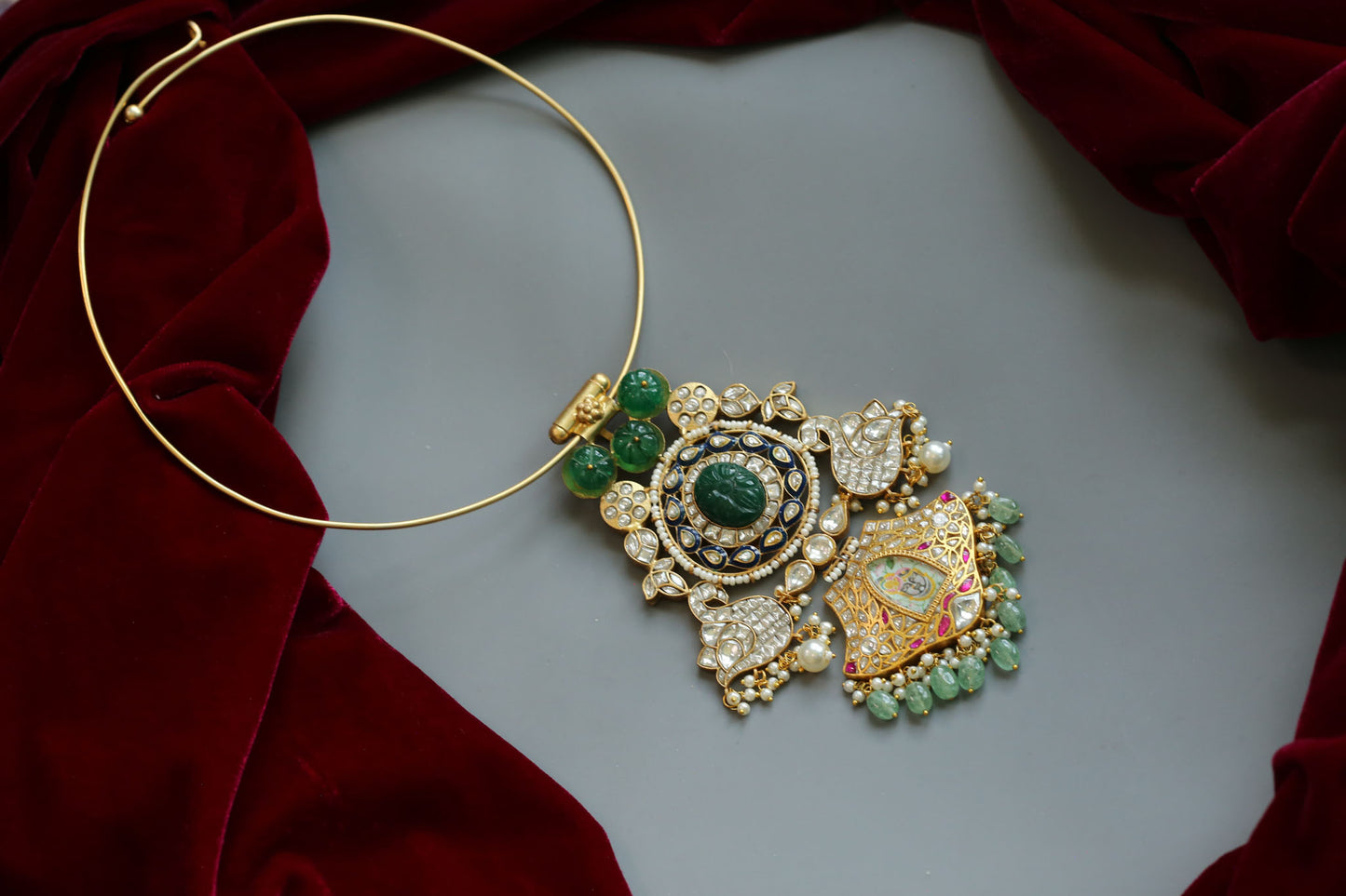 One Of A Kind Srinathji Kundan Jadau Necklace