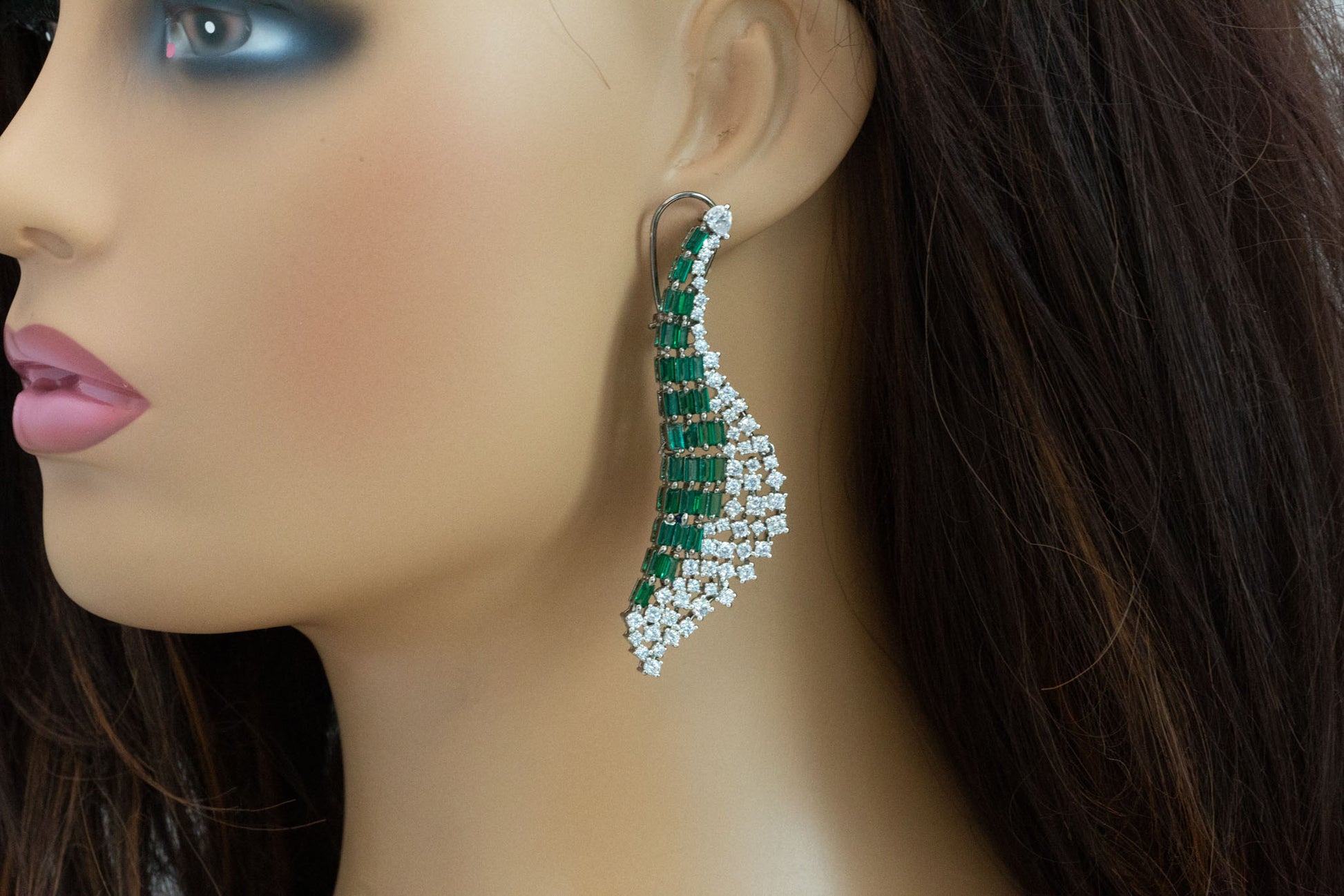 Designer Baguette Stone Earrings