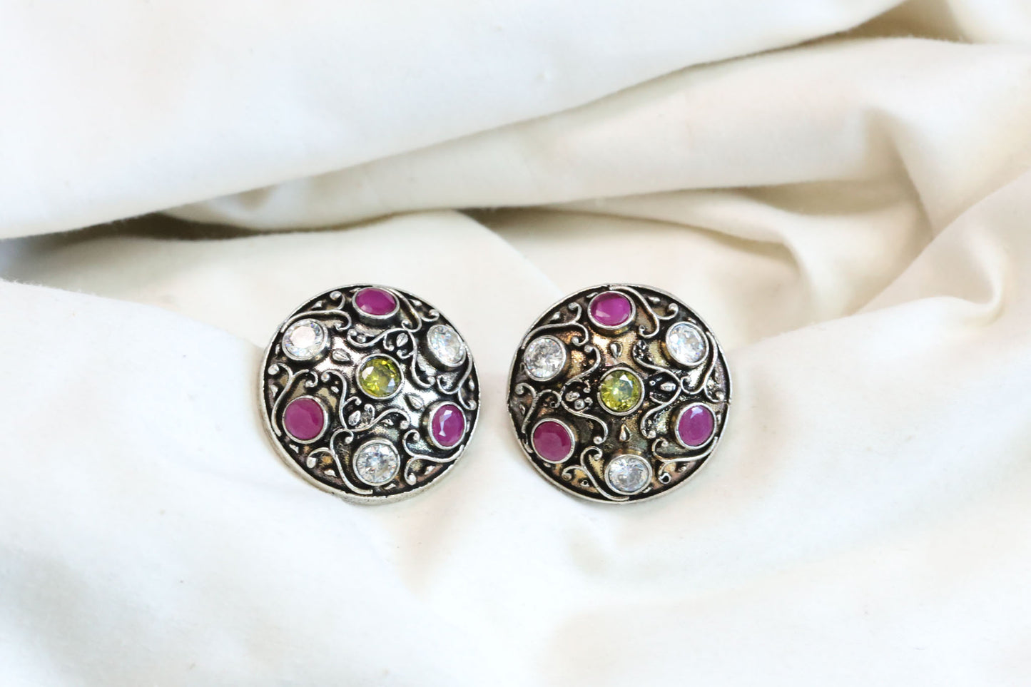 Oversized Oxidized Studs
