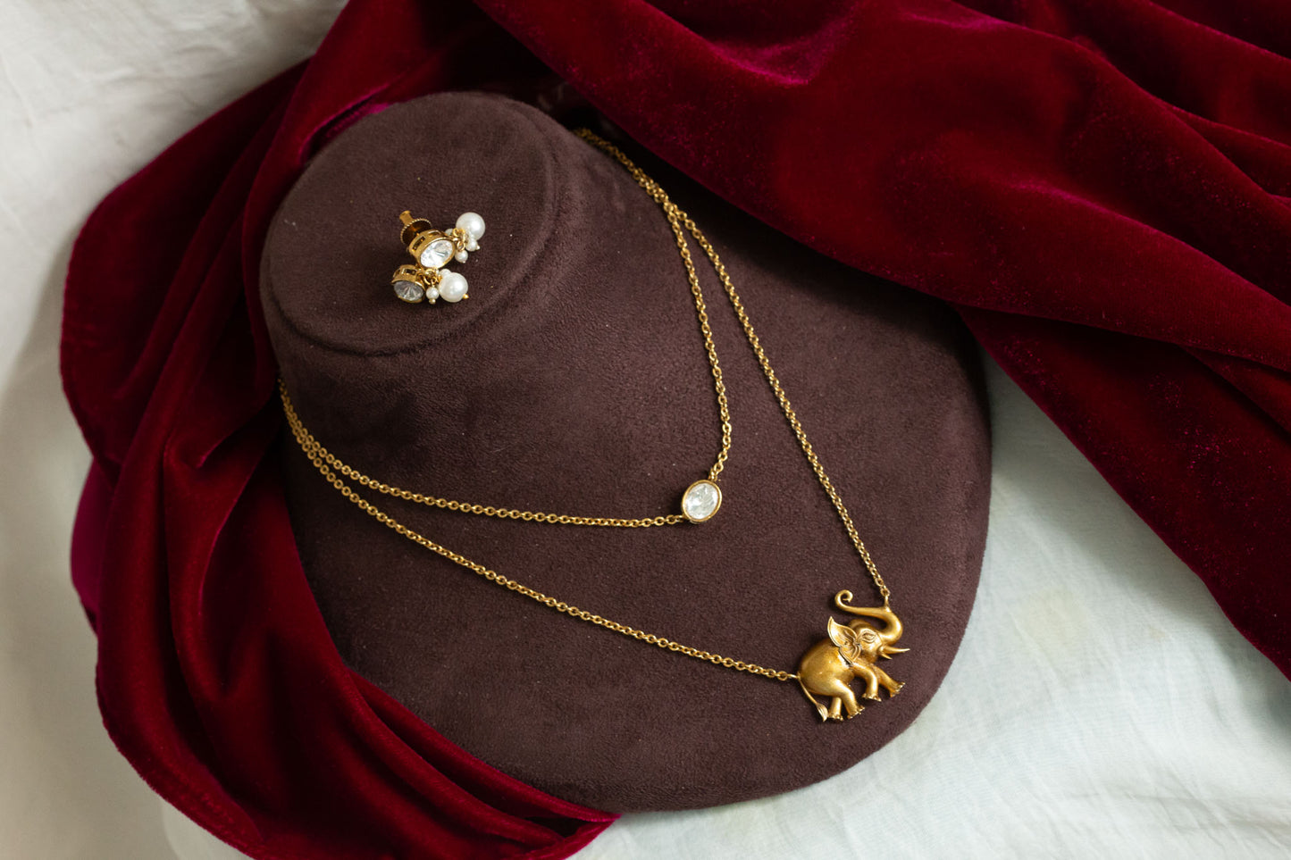 Kareena Designer Stacking Chain Necklace Set