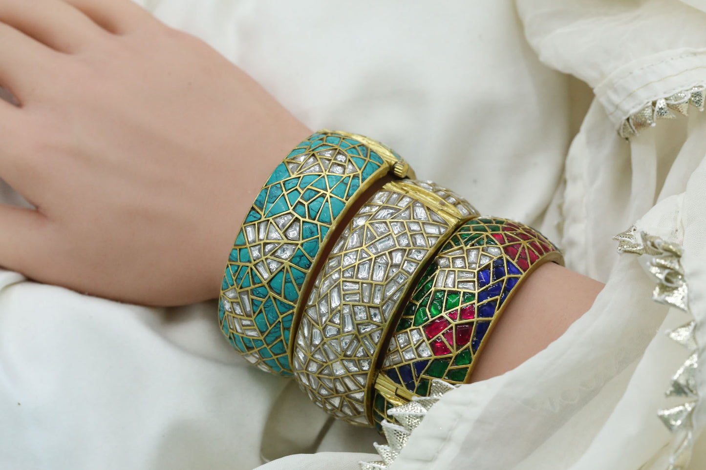 Sunidhi Takkar Jadau Kundan Bangle (2.6 Openable)