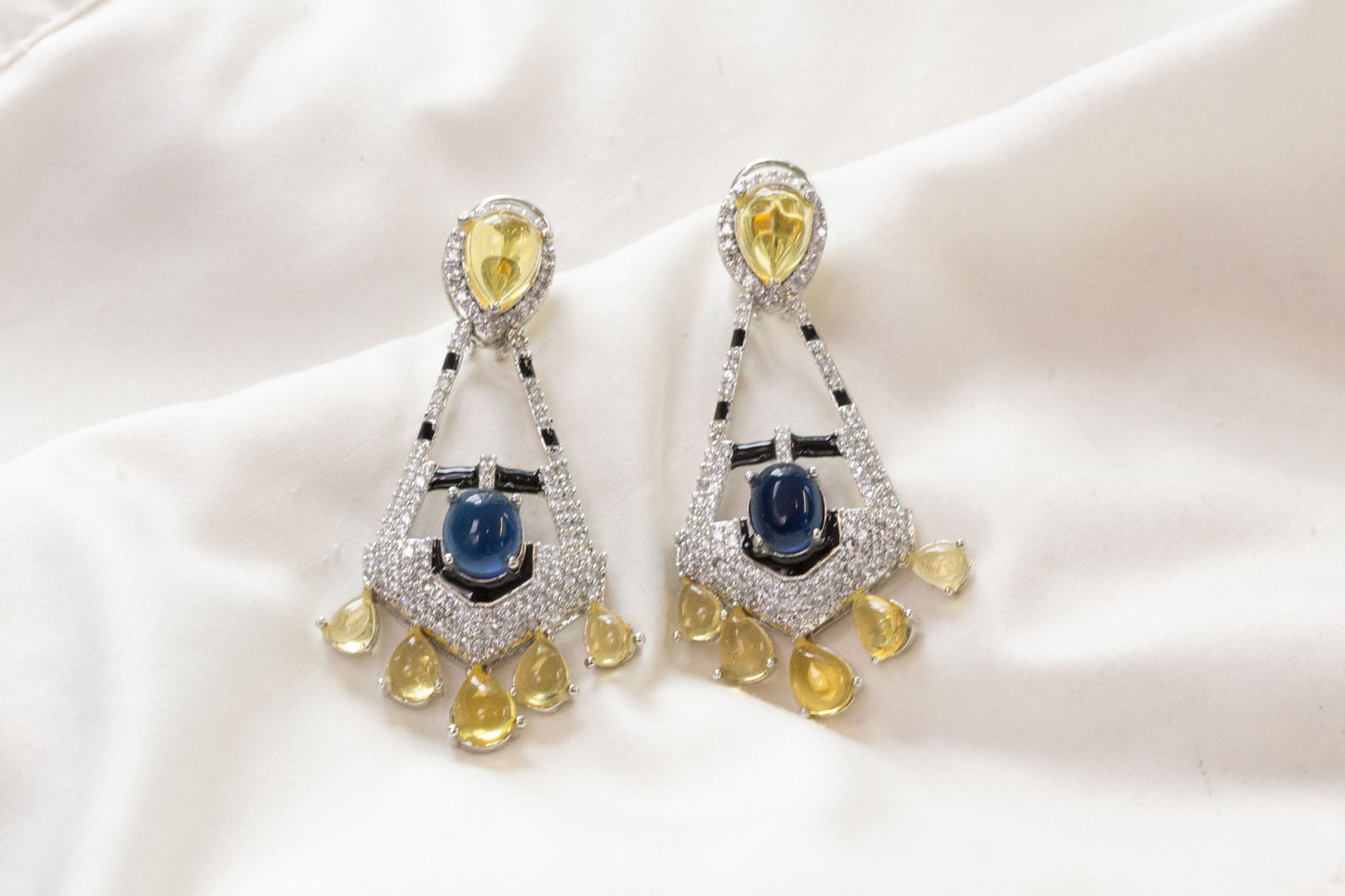 Ananaya Pota Doublet Earrings (Colors Available)