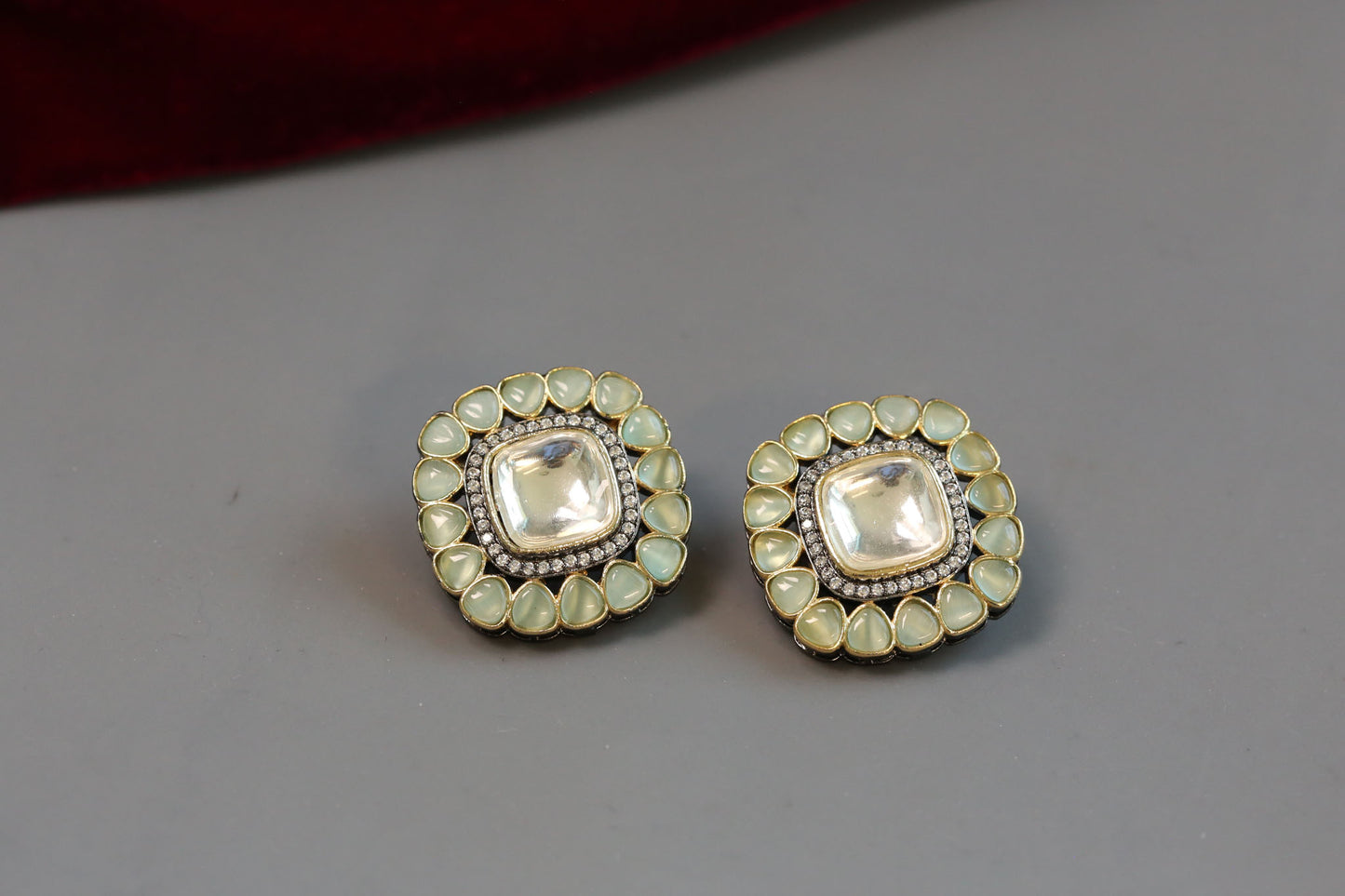 Zarna Polki Kundan Studs