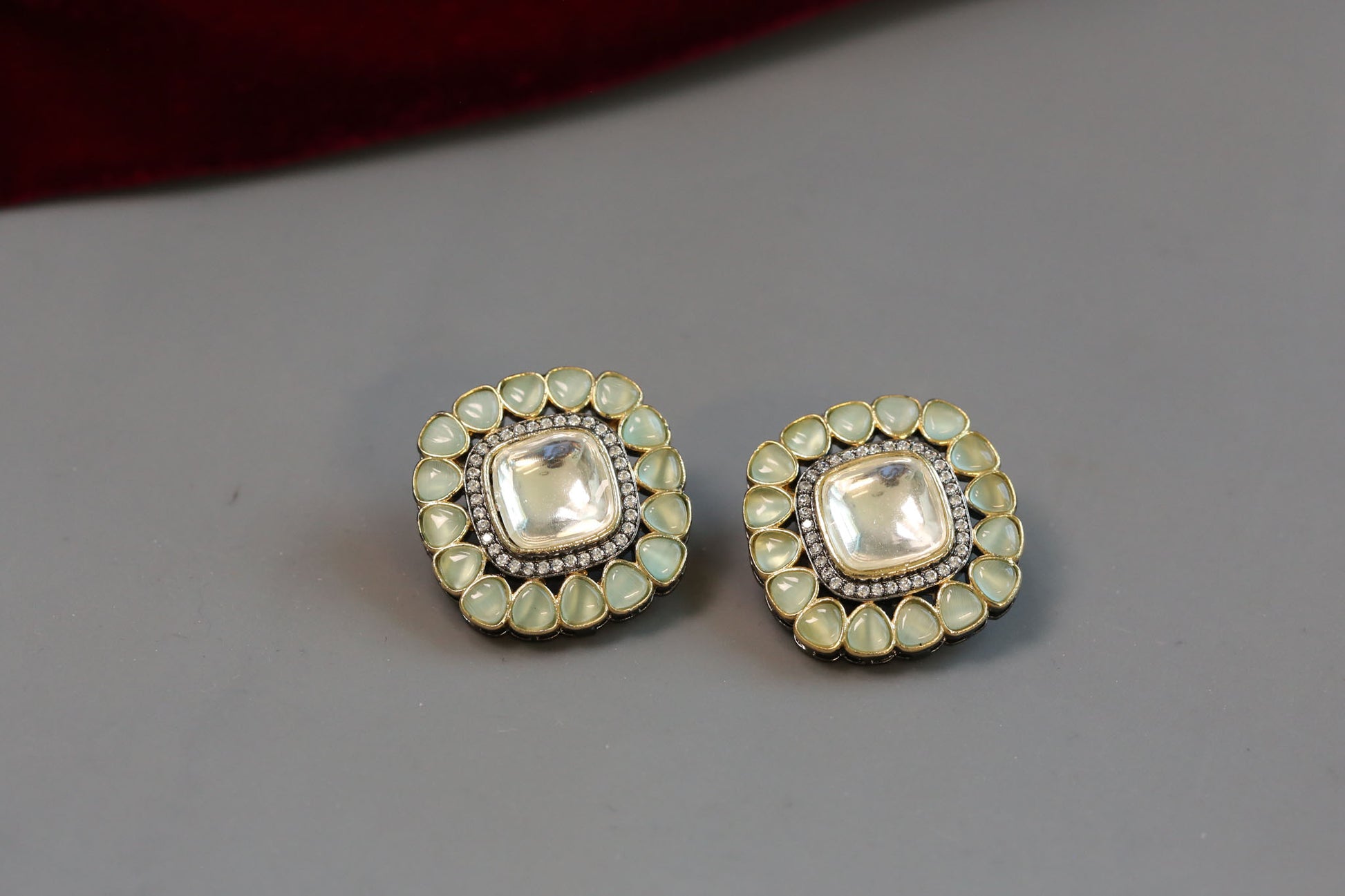 Zarna Polki Kundan Studs