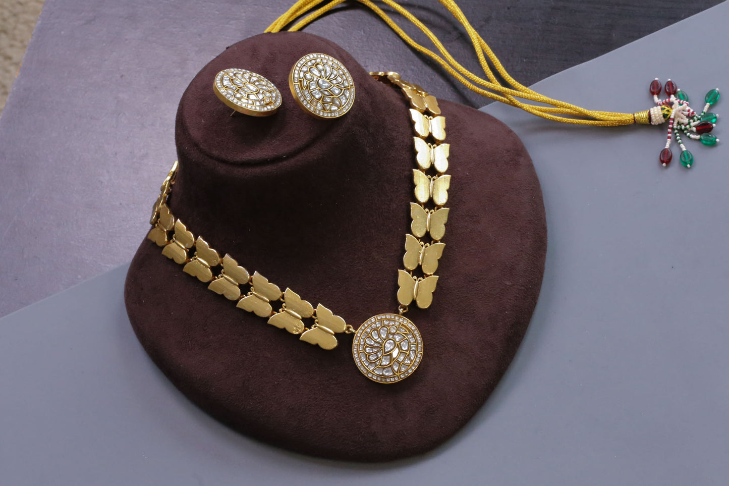 Surabhi Contemporary Jadau Necklace Set