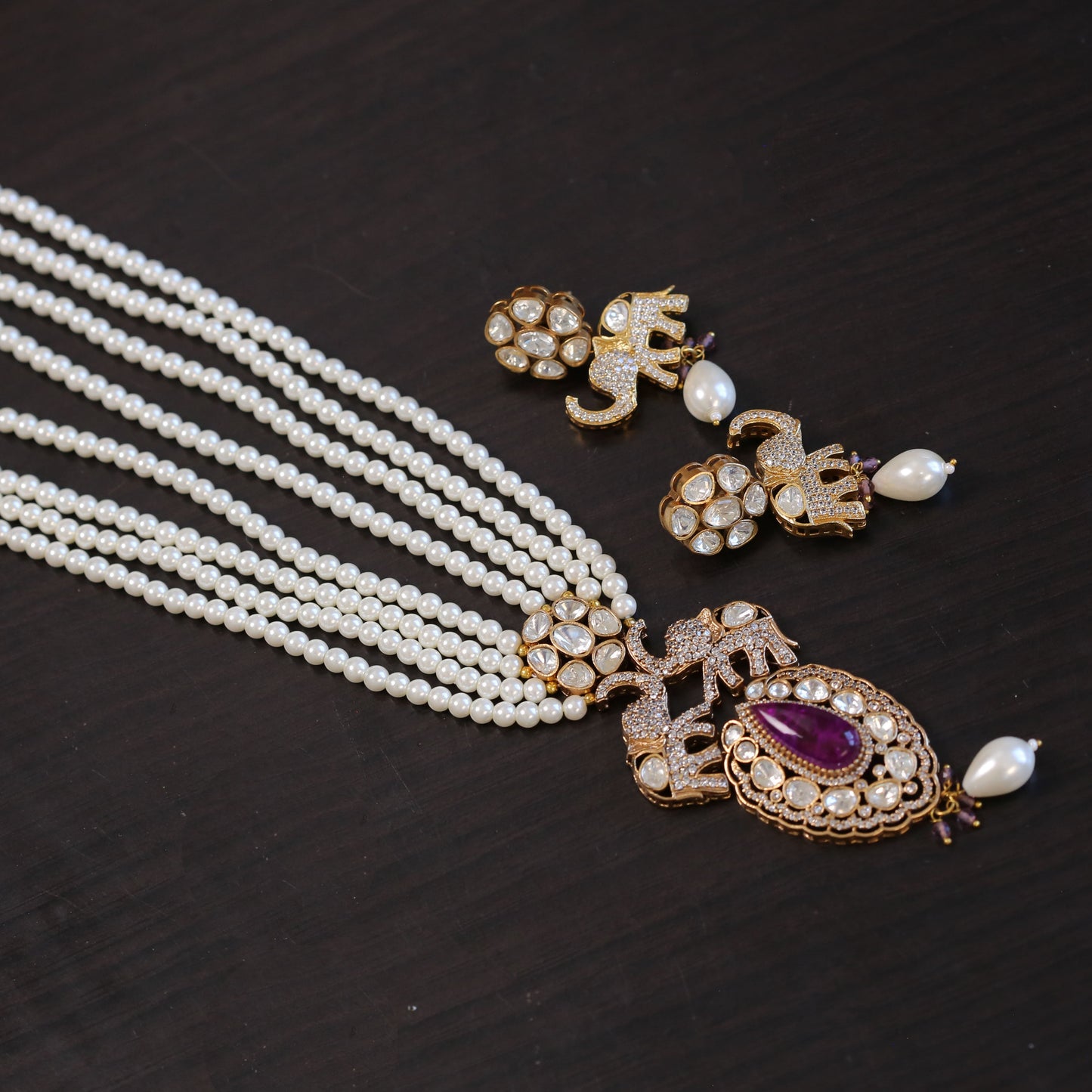Riddhi Pearls , Polki & Doublet  Set (104-11)