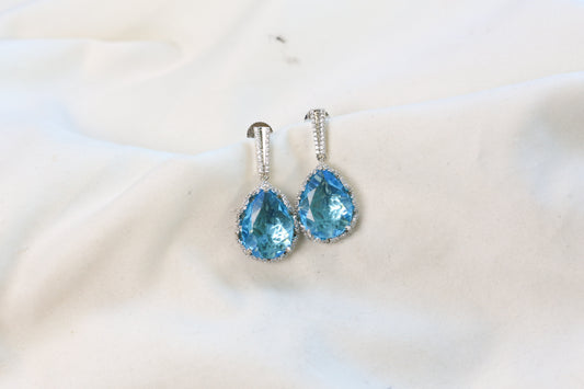 Ice Blue CZ Earrings