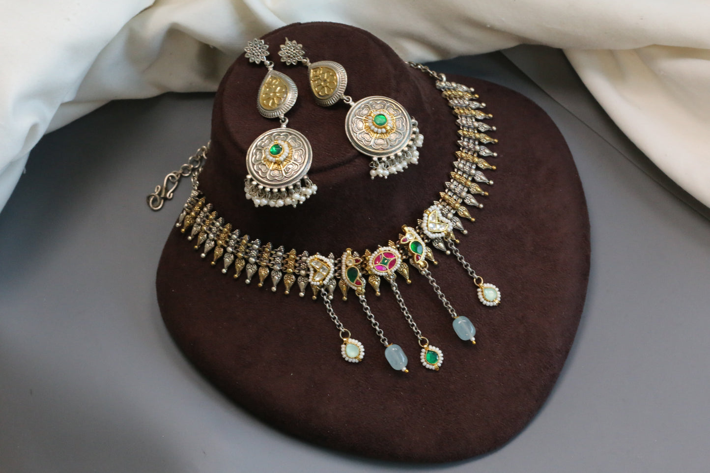 Siya Fusion Kundan Necklace Set